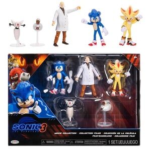 Sonic Editions Action Figures Set - Blue, White, Yellow